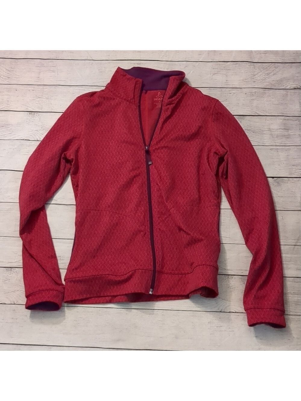 Prana pink zipped jacket size small